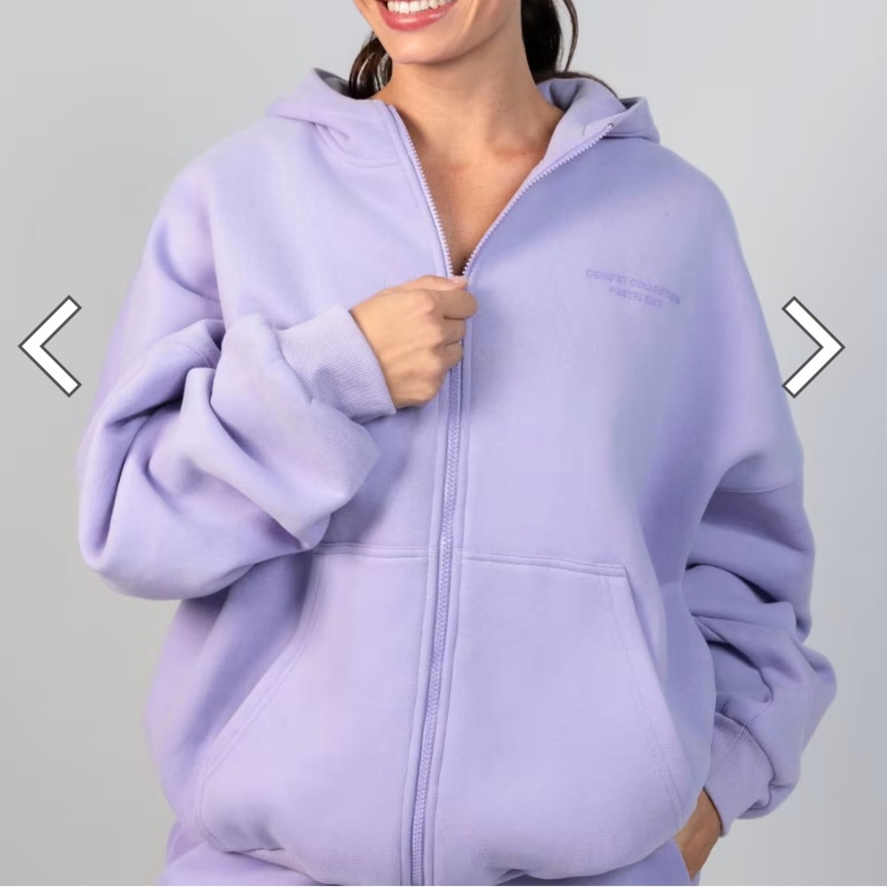 Women's Lavender Full-Zip Hoodie